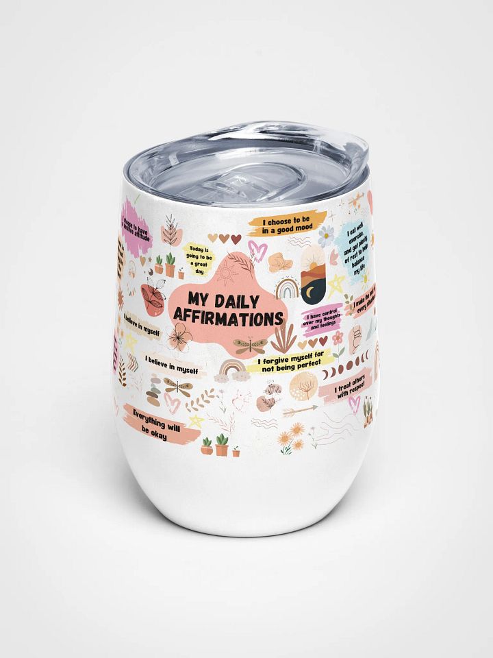 My Daily Affirmations Wine Tumbler product image (1)