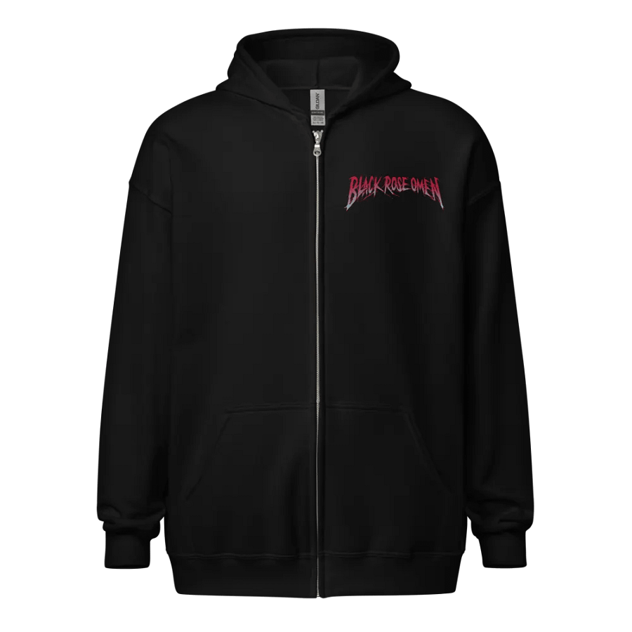 Black Rose Omen Raven Zip Hoodie product image (2)