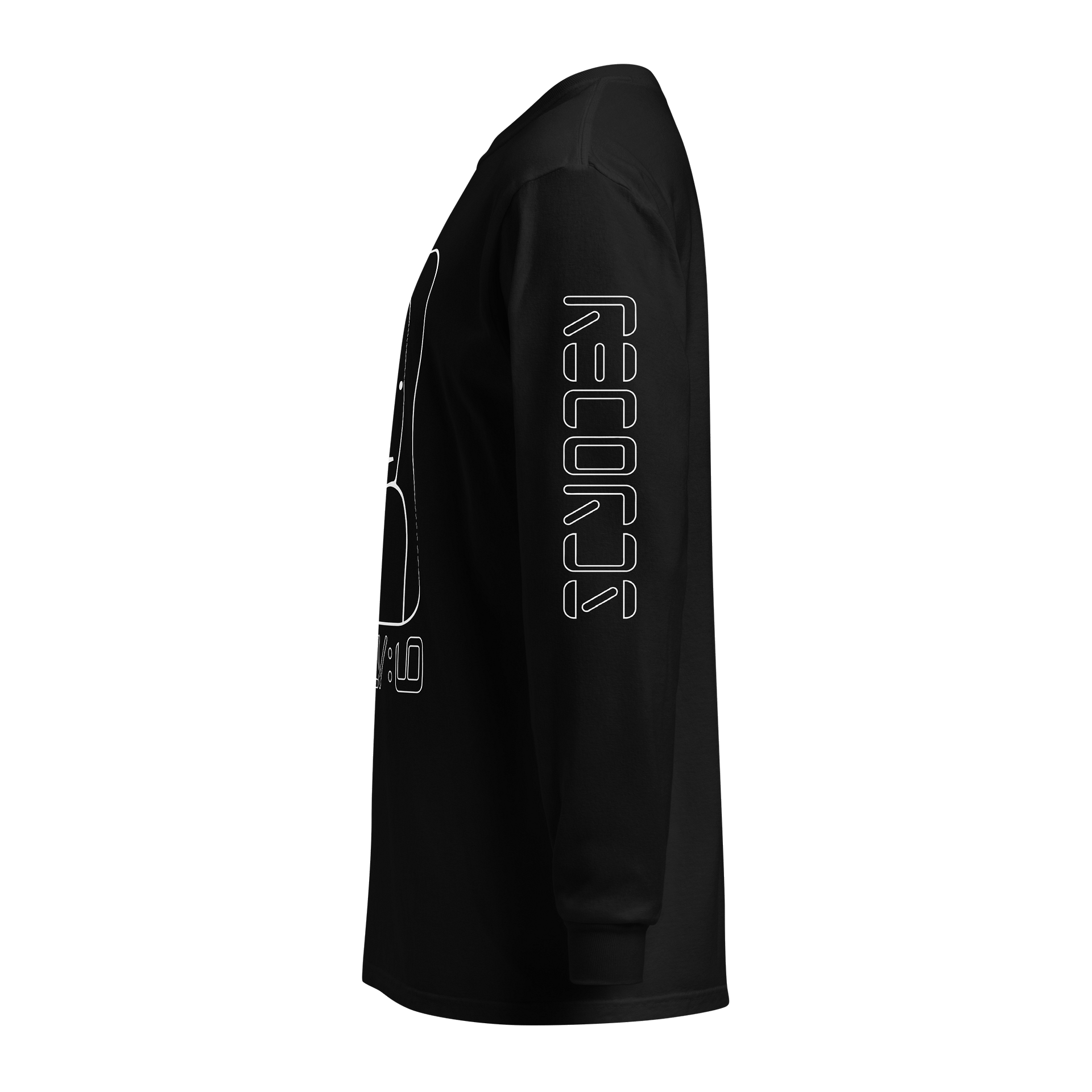 ATTACKNINE "Visitor" - Black Unisex Relaxed Fit Long Sleeve Shirt product image (3)