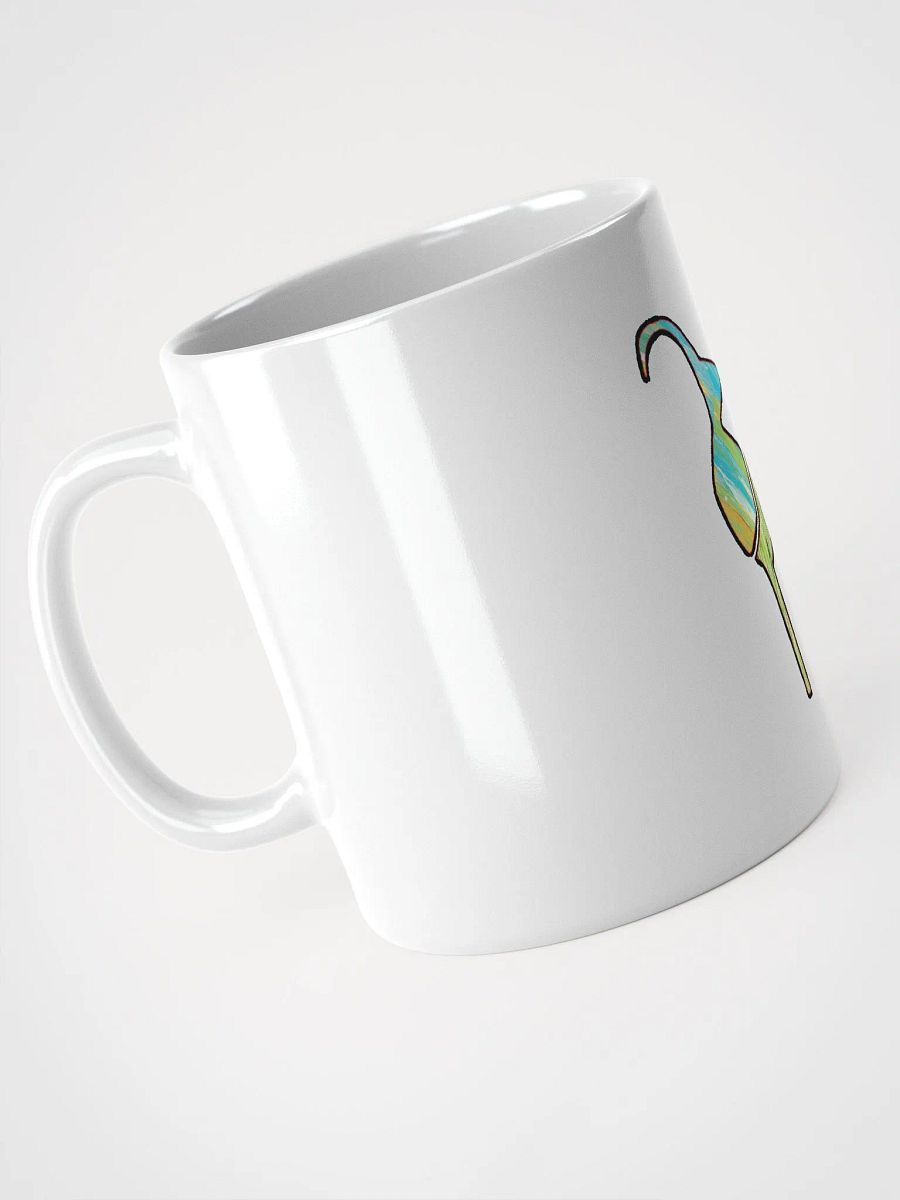 Vivid Swirls White Glossy Mug African Art Colorful Animal product image (3)