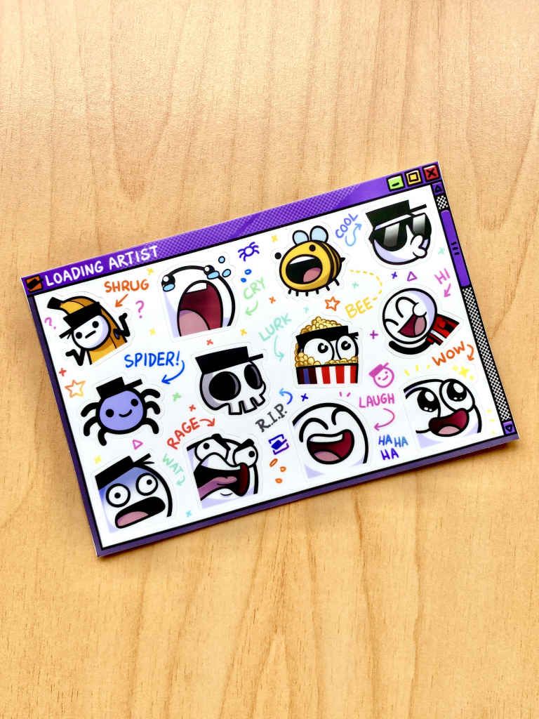 loadEmotes Sticker Sheet product image (4)