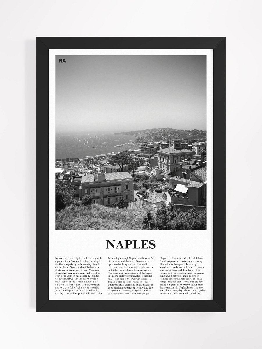 Naples 02 Newspaper Poster | Framed product image (5)