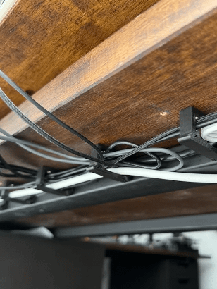 Under Desk Cable Clip 3d printed product image (3)