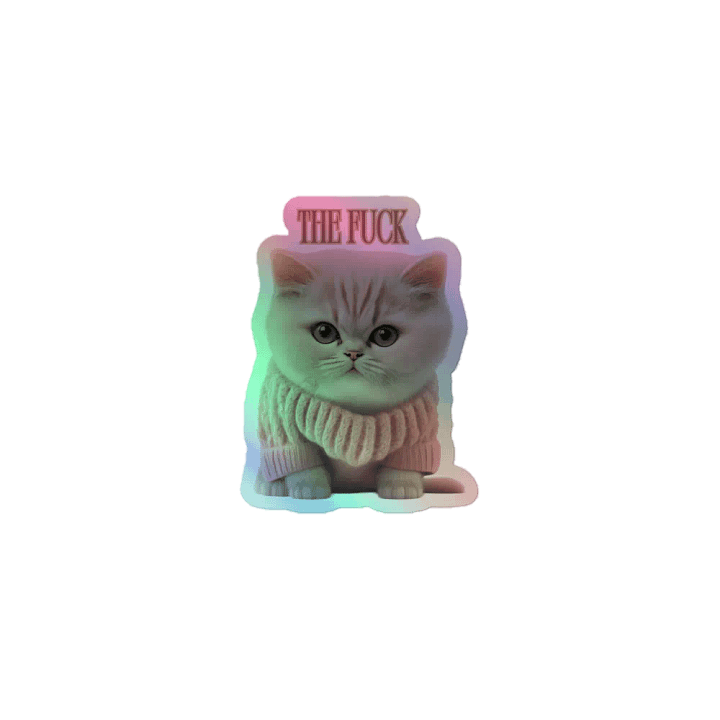 Spicy Kitten NSFW Holo Sticker product image (1)