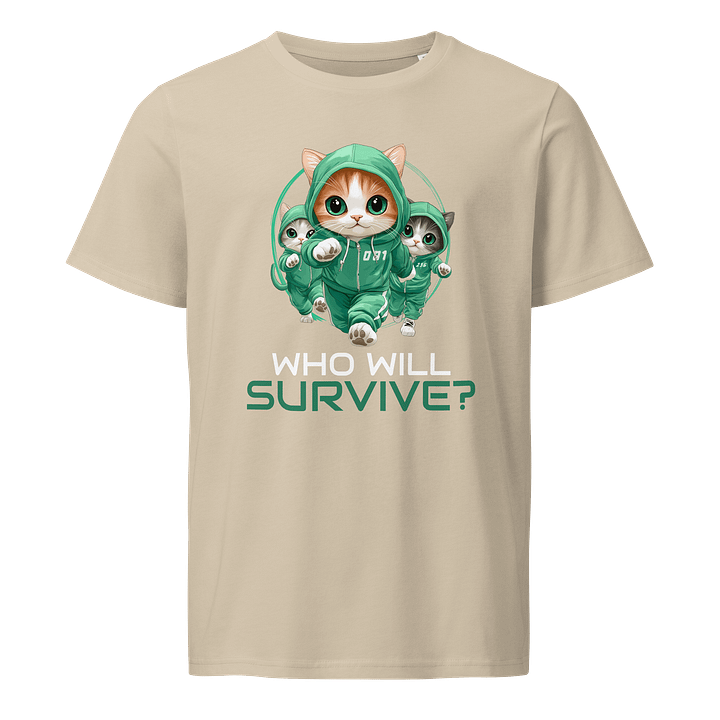 Green Tracksuit Kawaii Cat Korean Squid Player Game 001 456 067 Red Light Green Light Game T-Shirt product image (9)