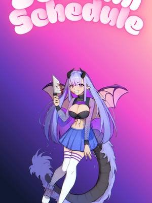 Stream Schedule for this week guys be ready! #fyp #promote #fypage #streamer #dndlovinggirl #yandere #tiktoklive #live #vrchat #twitchstreamer #vtuber #vtuberclips #dnd #funny #jumpscare