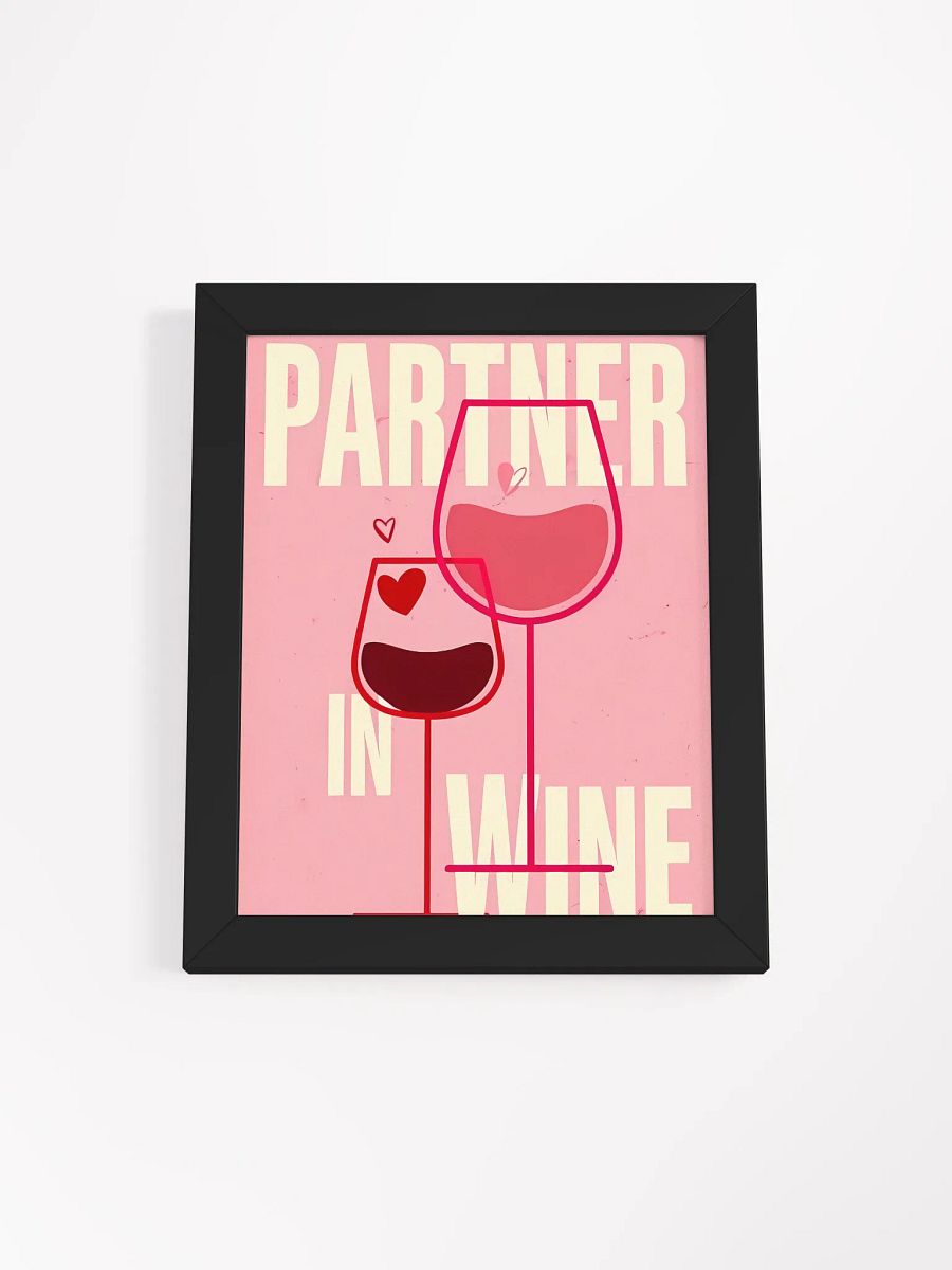 Partner in Wine Framed Poster product image (2)