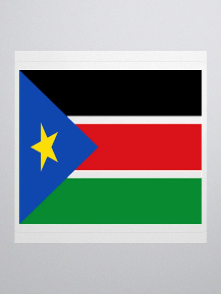 Exclusive South Sudan Flag Kiss-Cut Stickers - High-Quality Vinyl, Multiple Sizes product image (2)