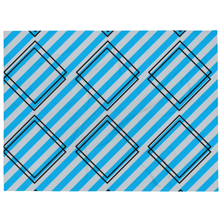 Double Diamond And Stripes Patterned Blanket product image (1)