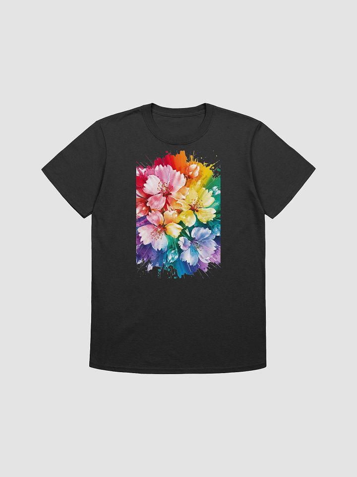 Rainbow Bouquet Watercolor T-Shirt product image (1)