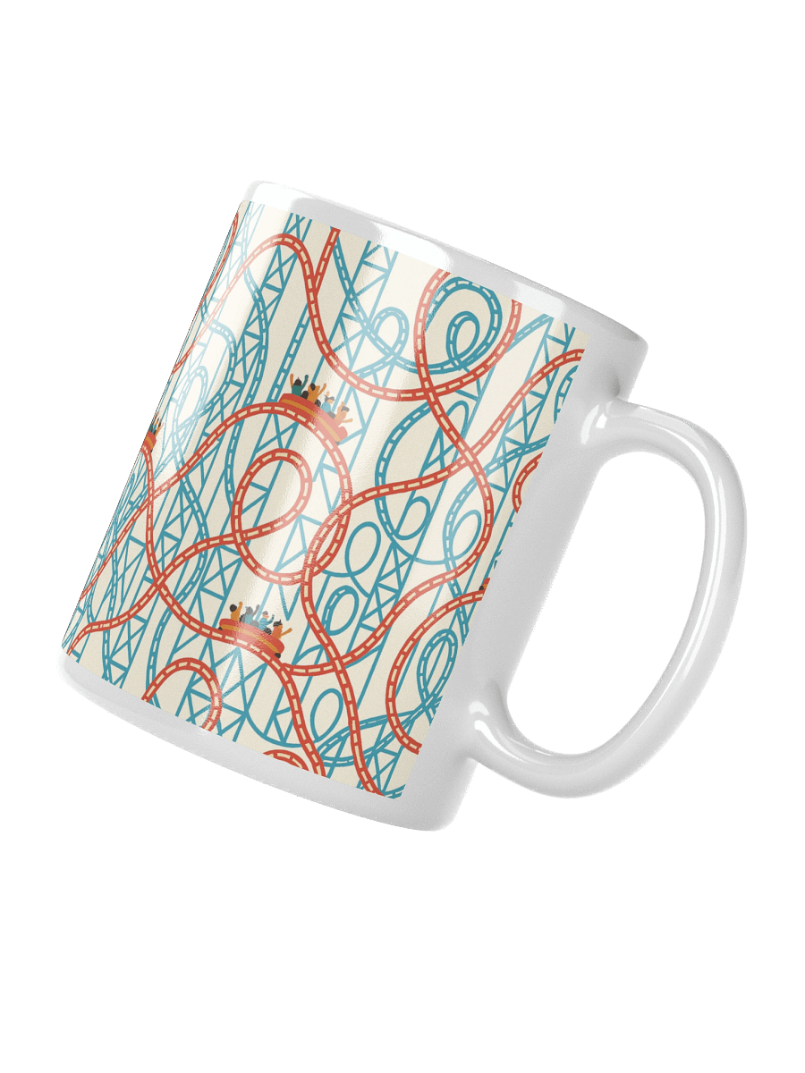 Roller Coaster Coffee Mug – Thrill Ride Theme for Amusement Park Fans product image (3)