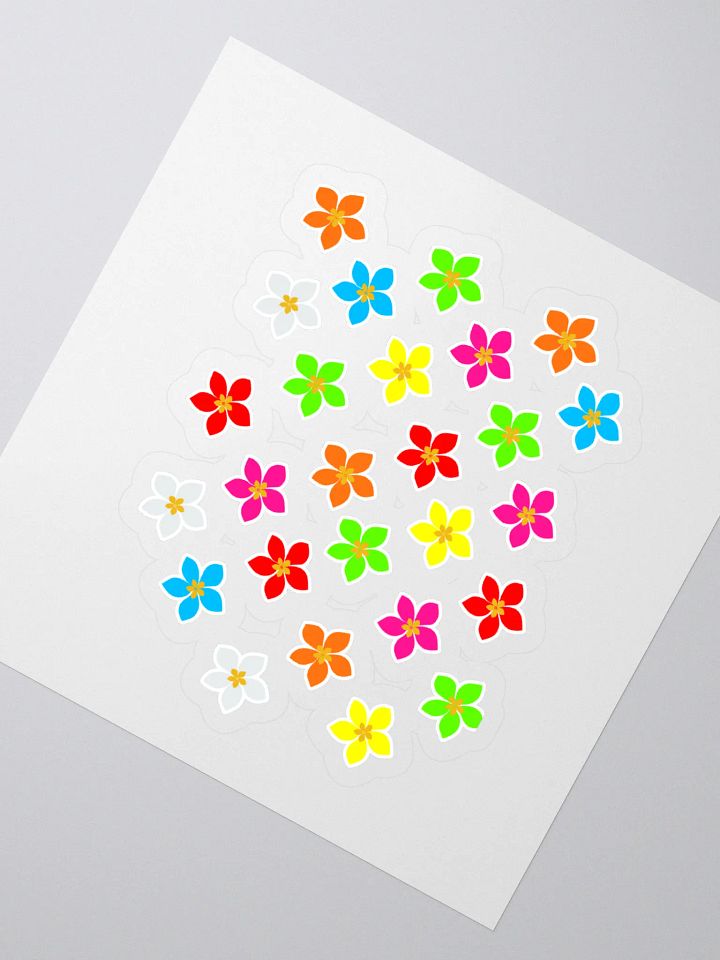 Colorful Flower Petals Sticker product image (2)