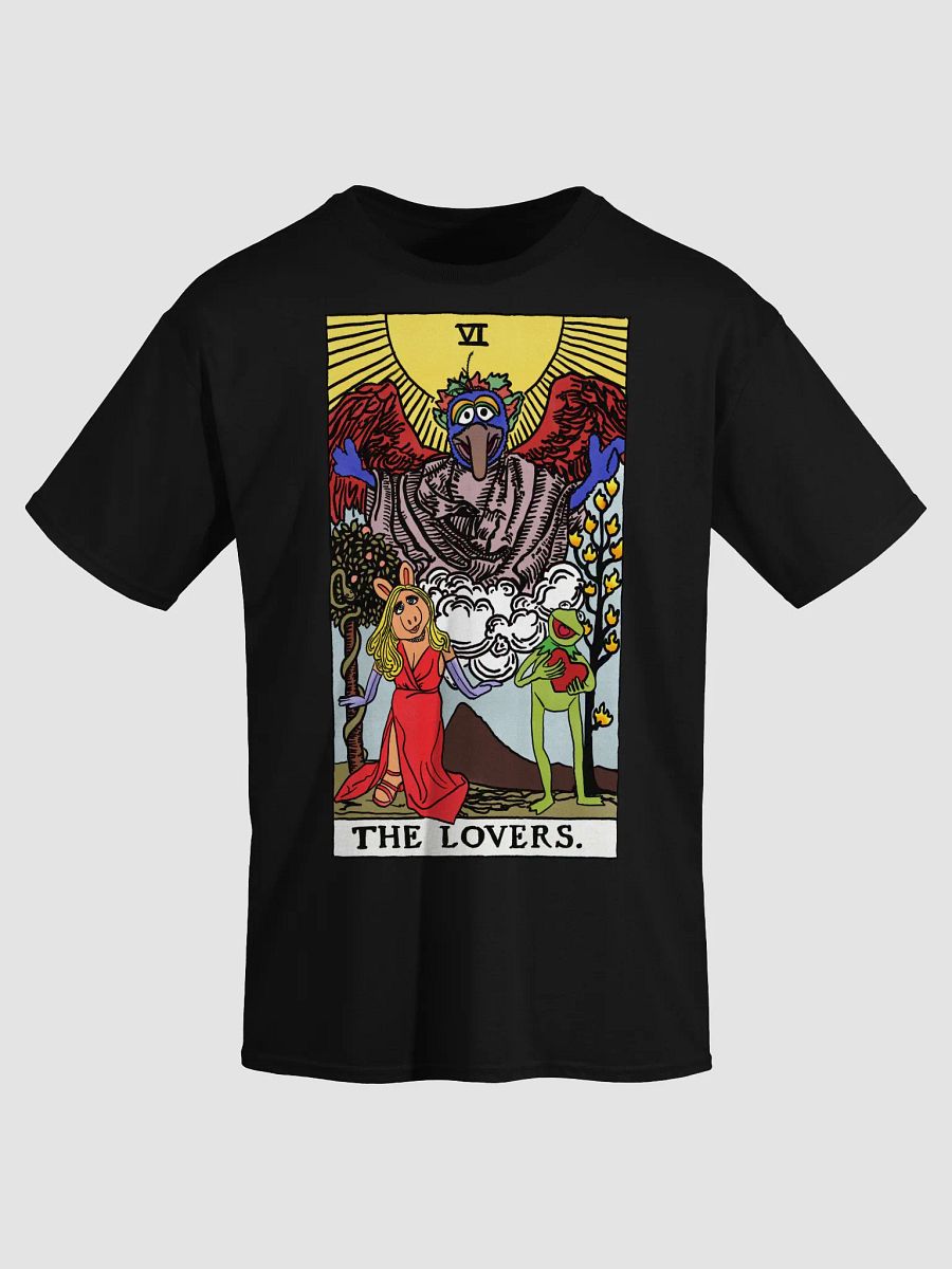 Piggy and Kermit Lovers Tarot Card Shirt product image (9)