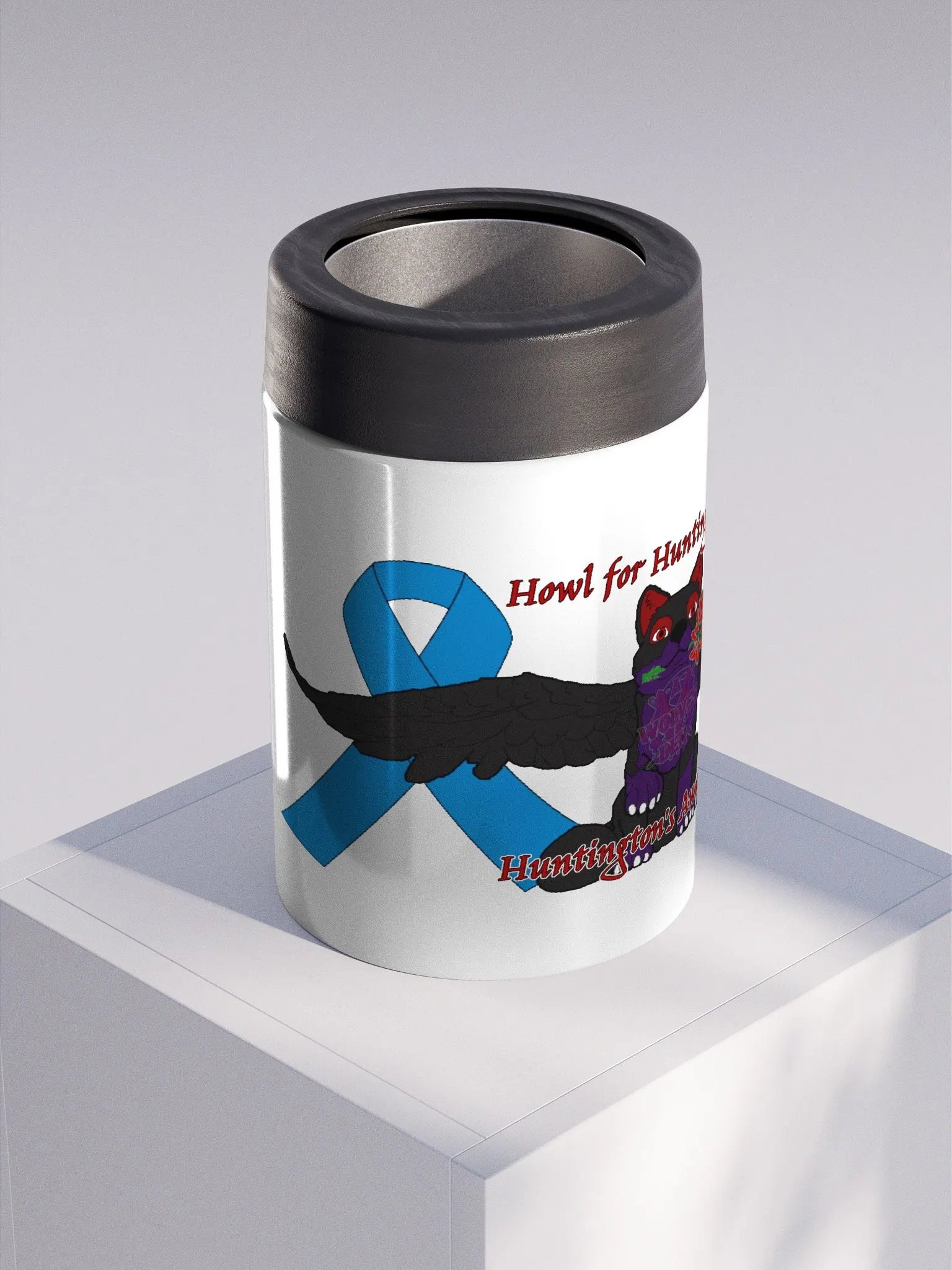 Stainless Huntington's Koozie product image (3)