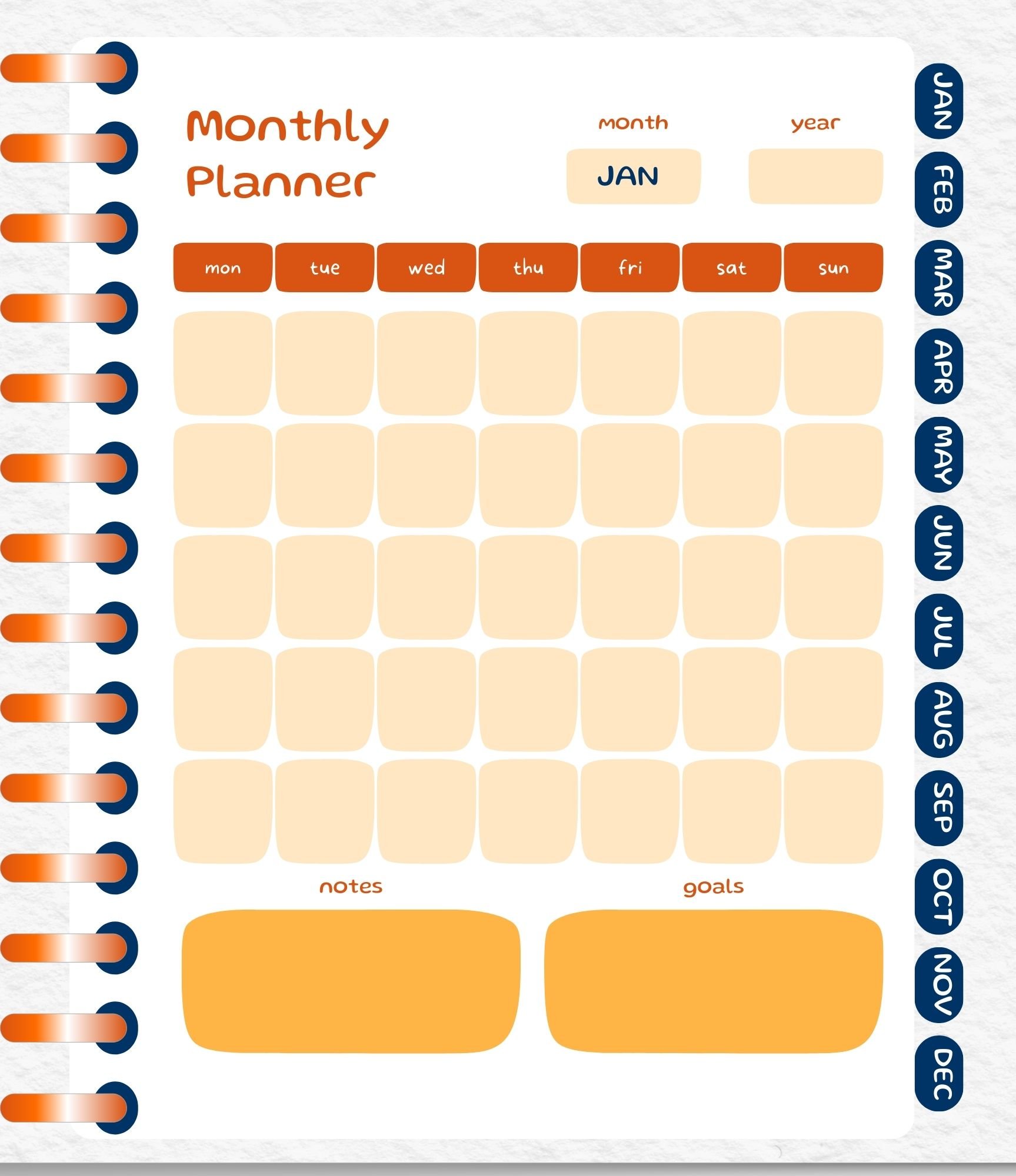 Digital Monthly Planner product image (2)
