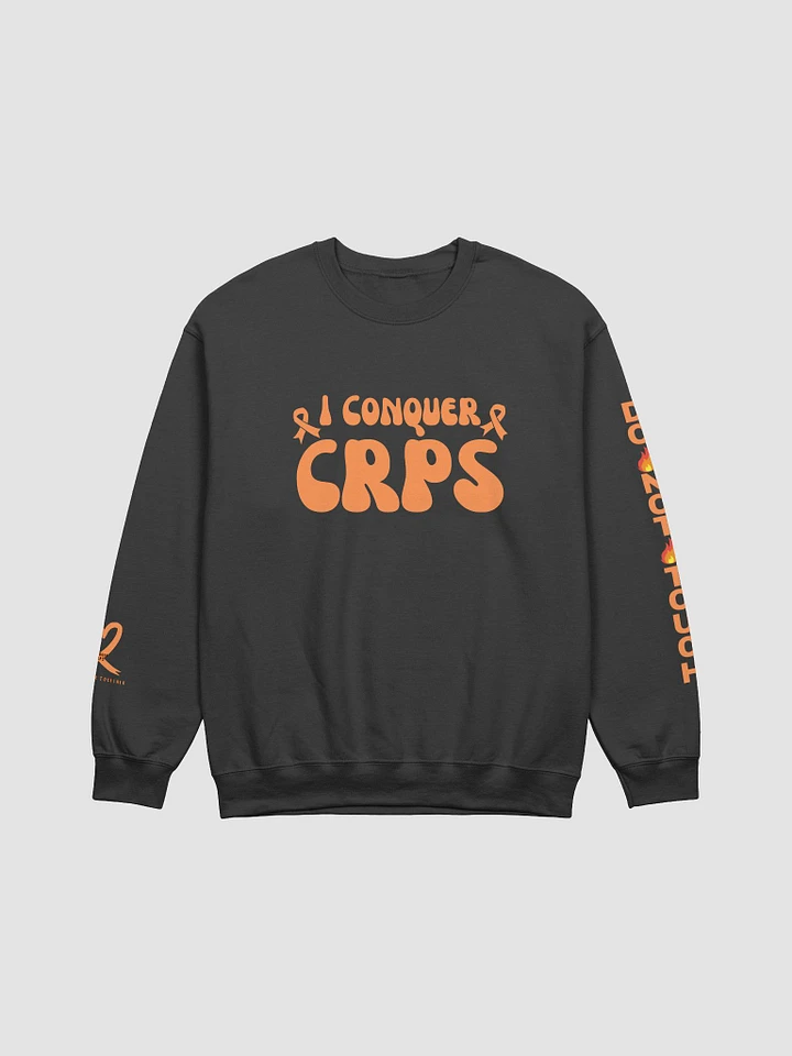 Bold 'I Conquer CRPS' Do Not Touch LEFT Arm Crewneck Sweatshirt (Unisex) product image (9)
