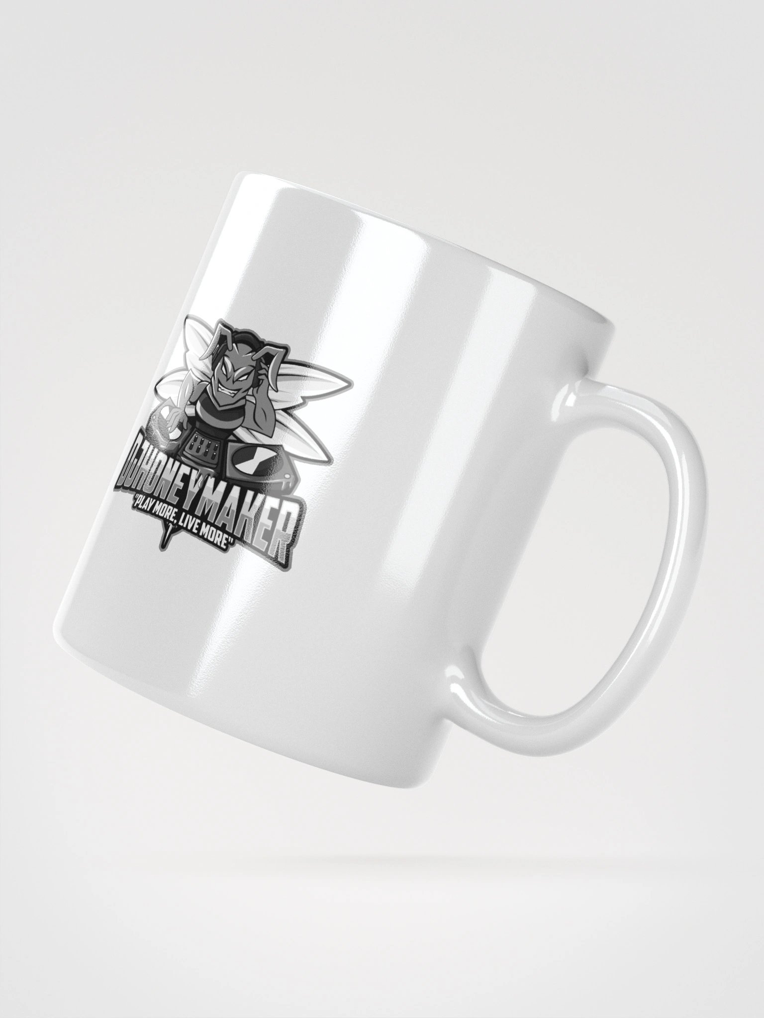 Black & White Logo White Glossy Mug product image (6)