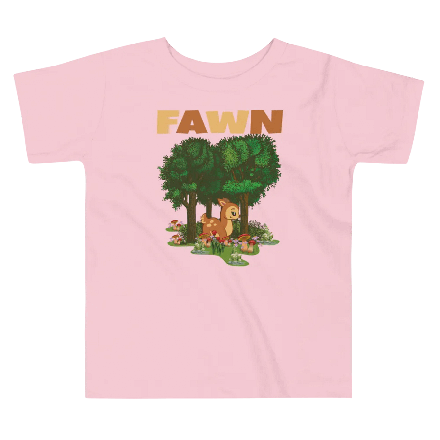 Fawn Funny Colorful Bella +Canvas Toddler T-Shirt – Funny Shirt & Gift for Kids product image (4)