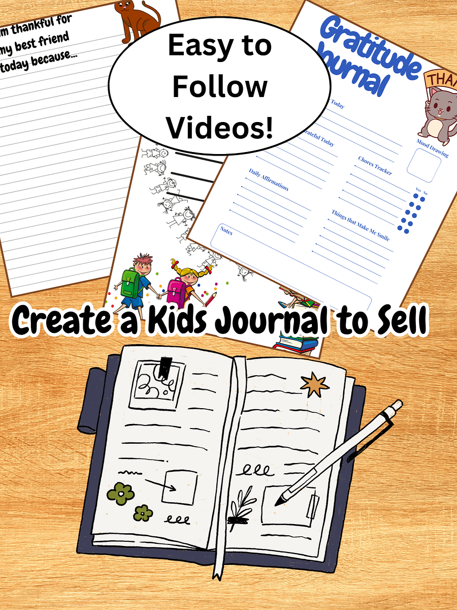 Create a Kids Journal to Sell Online Video Course product image (1)