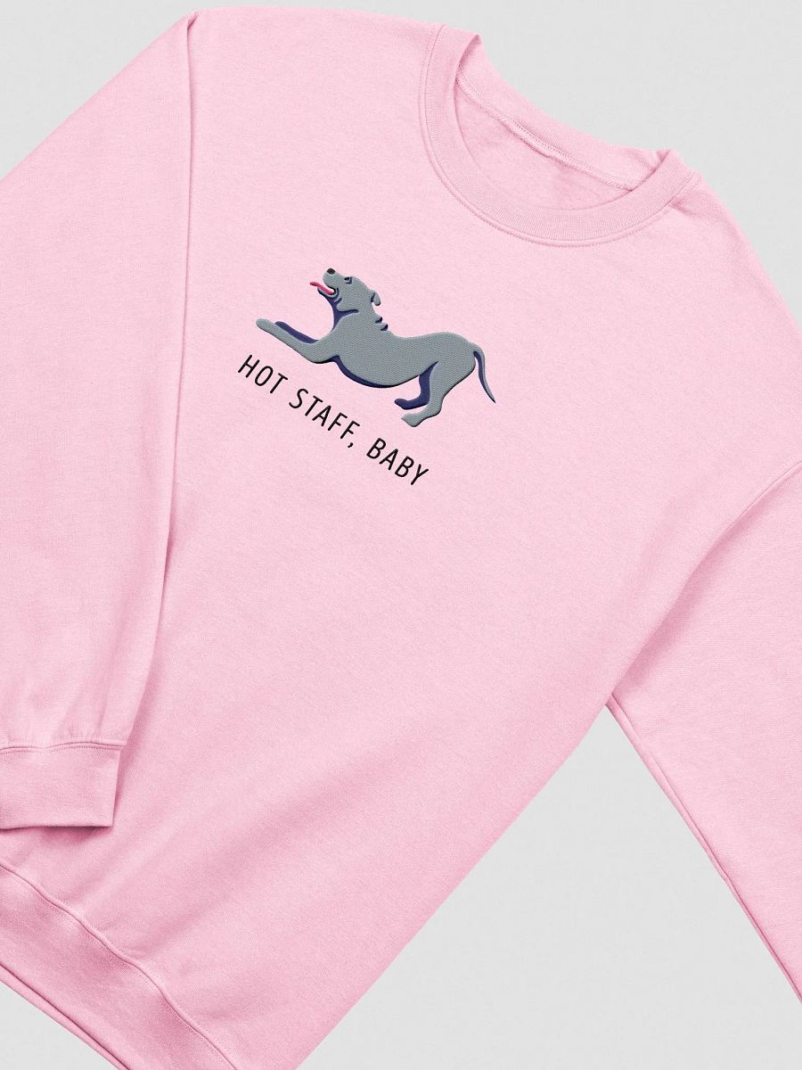 Hot Staff, Baby Sweatshirt (Embroidered) of a Staffordshire Terrier(Gray) product image (5)