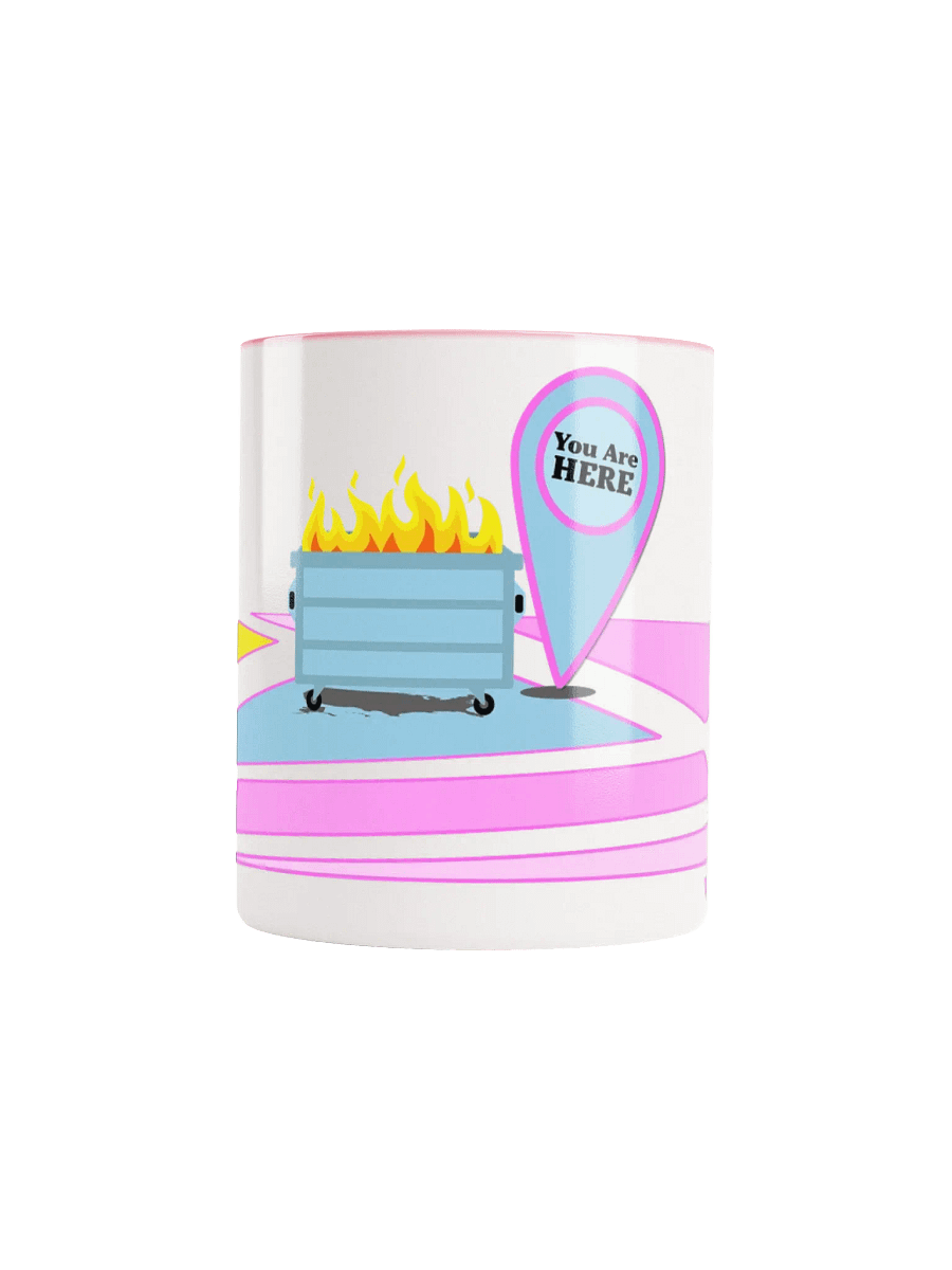 You Are HERE Dumpster Fire Map Mug product image (50)