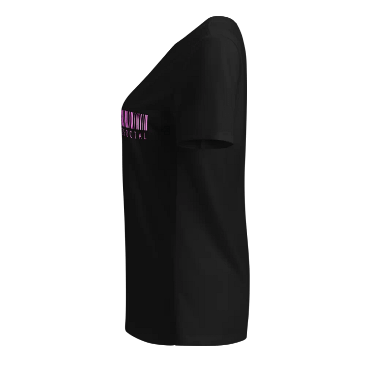 Pretty AntiSocial Ladie's Barcode Logo V-Neck Shirt product image (2)