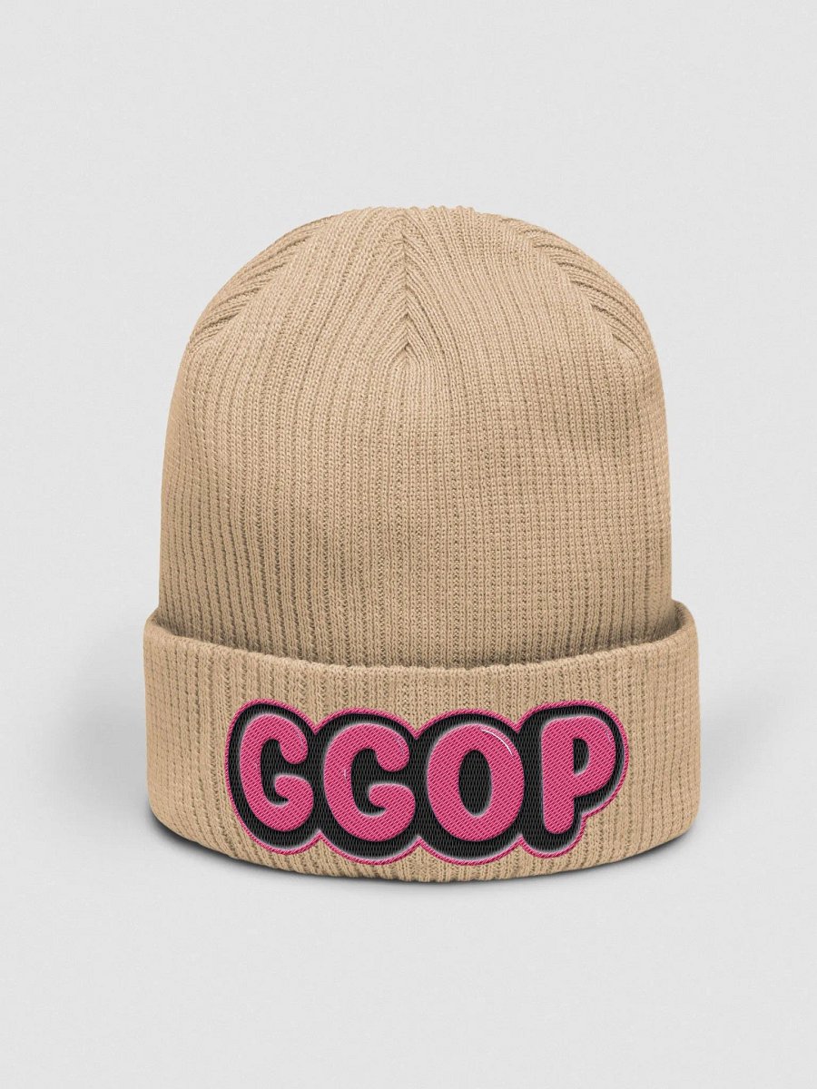 Pink Embroidered GGOP Beanie product image (2)