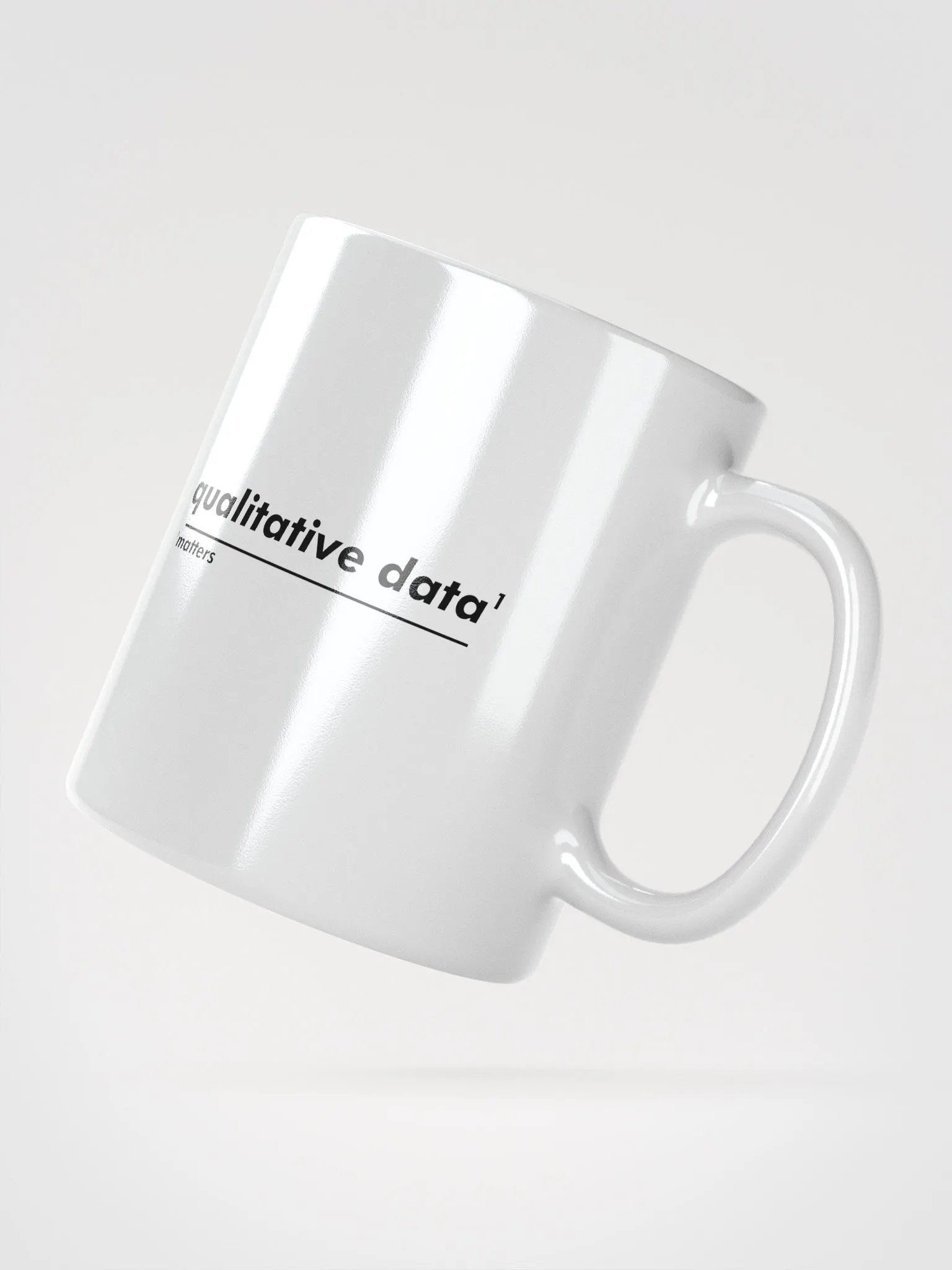 Omnibio Lab Qualitative Data Matters White Mug product image (5)