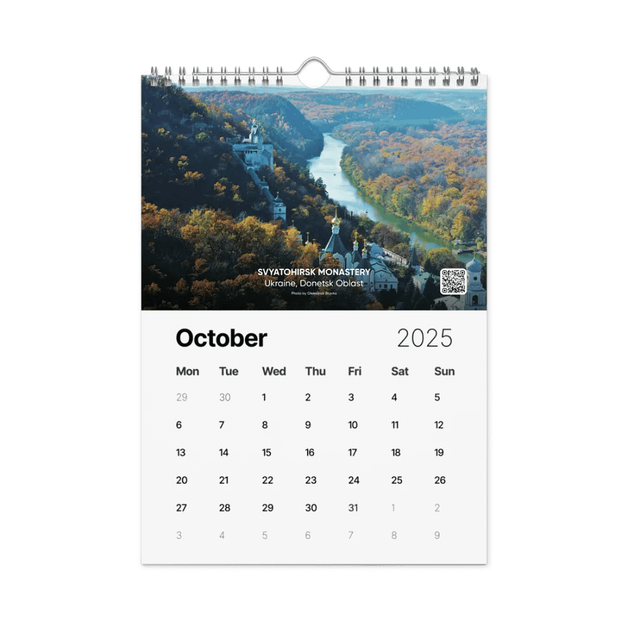 2025 Ukraine Calendar (Monday Edition) product image (4)