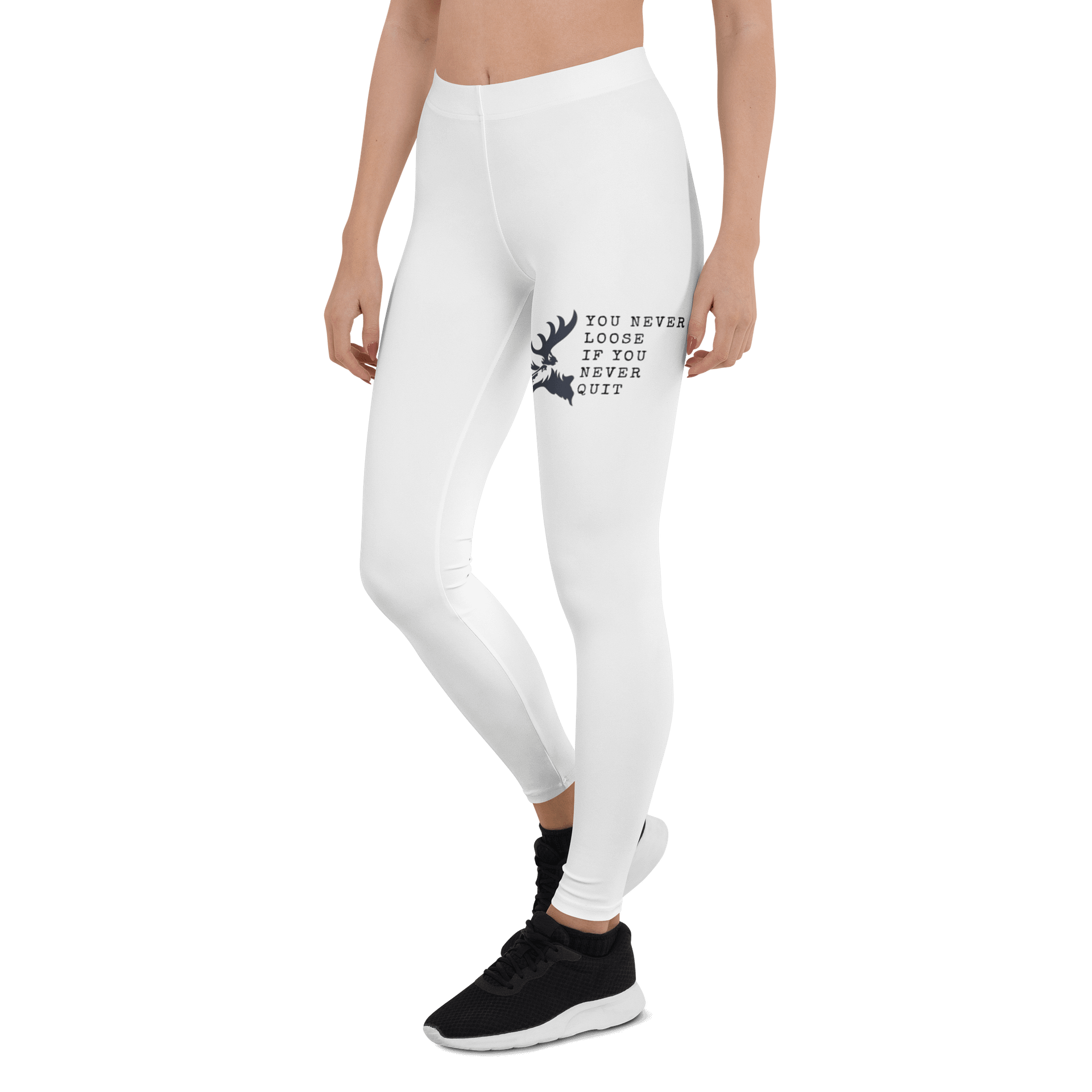 White Yoga Pants - Never Give Up product image (4)