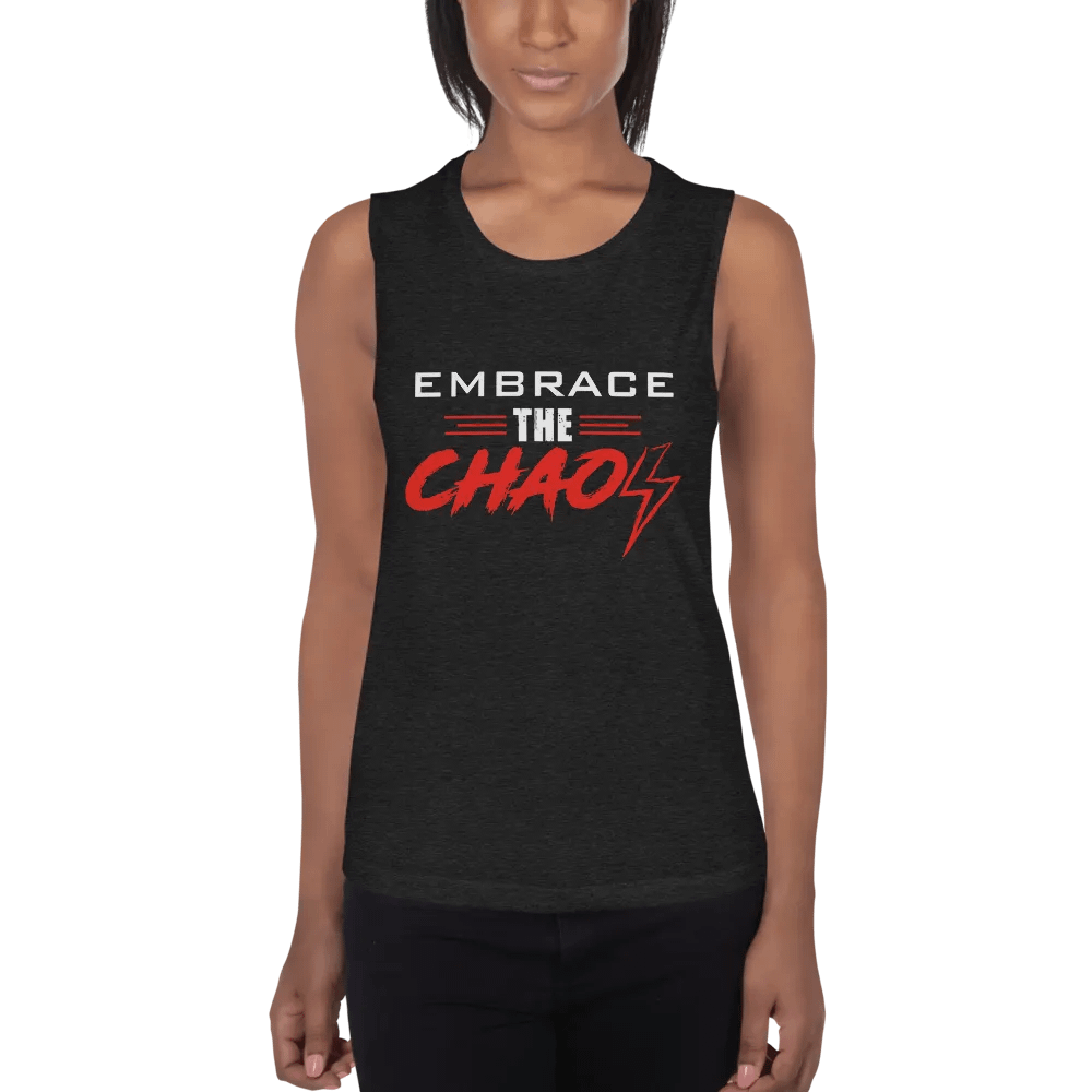 Women's Embrace the Chaos v2 Tank (Red/White) product image (1)