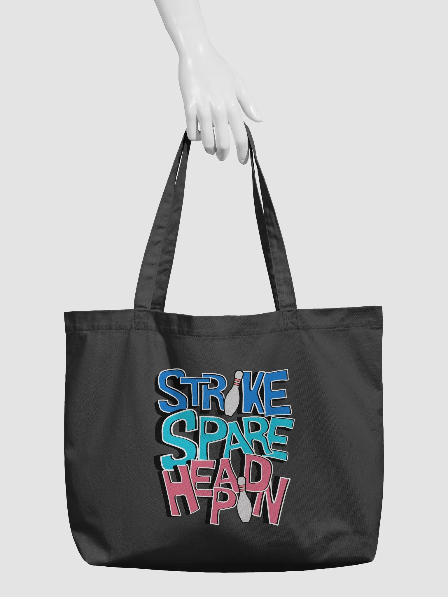 Strike Spare Headpin Bowling Eco Tote product image (3)