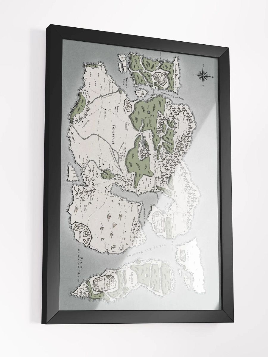 Framed Map of Teren'vei product image (9)