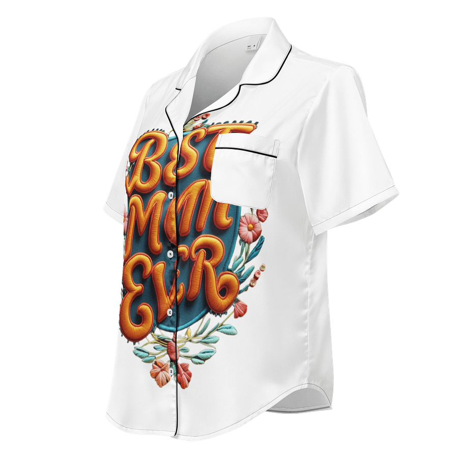 Floral Border 'Best Mom Ever' Pajama Top product image (1)