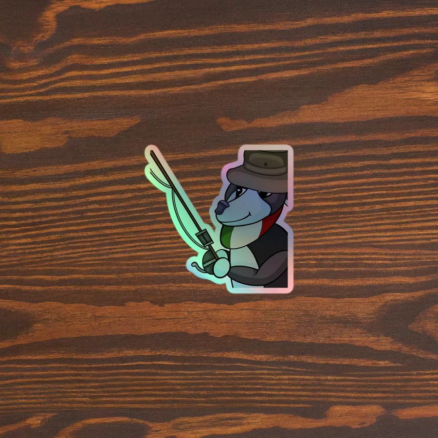 Fishing Holographic Sticker product image (5)