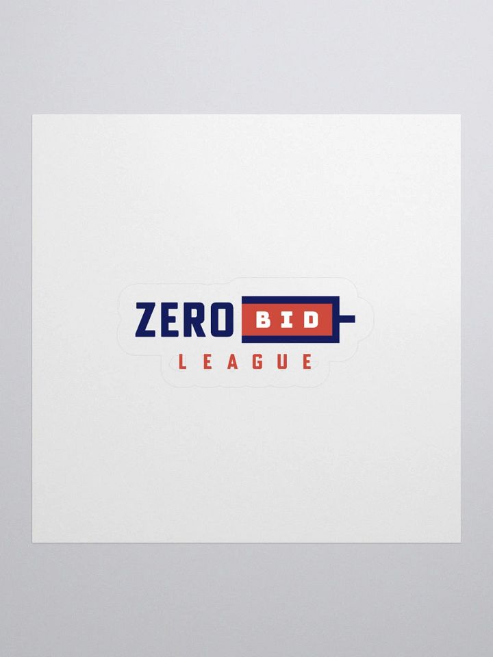 Zero Bid League Sticker product image (2)