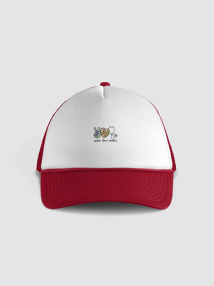 Peace & Love & Nurse Trucker Hat product image (1)