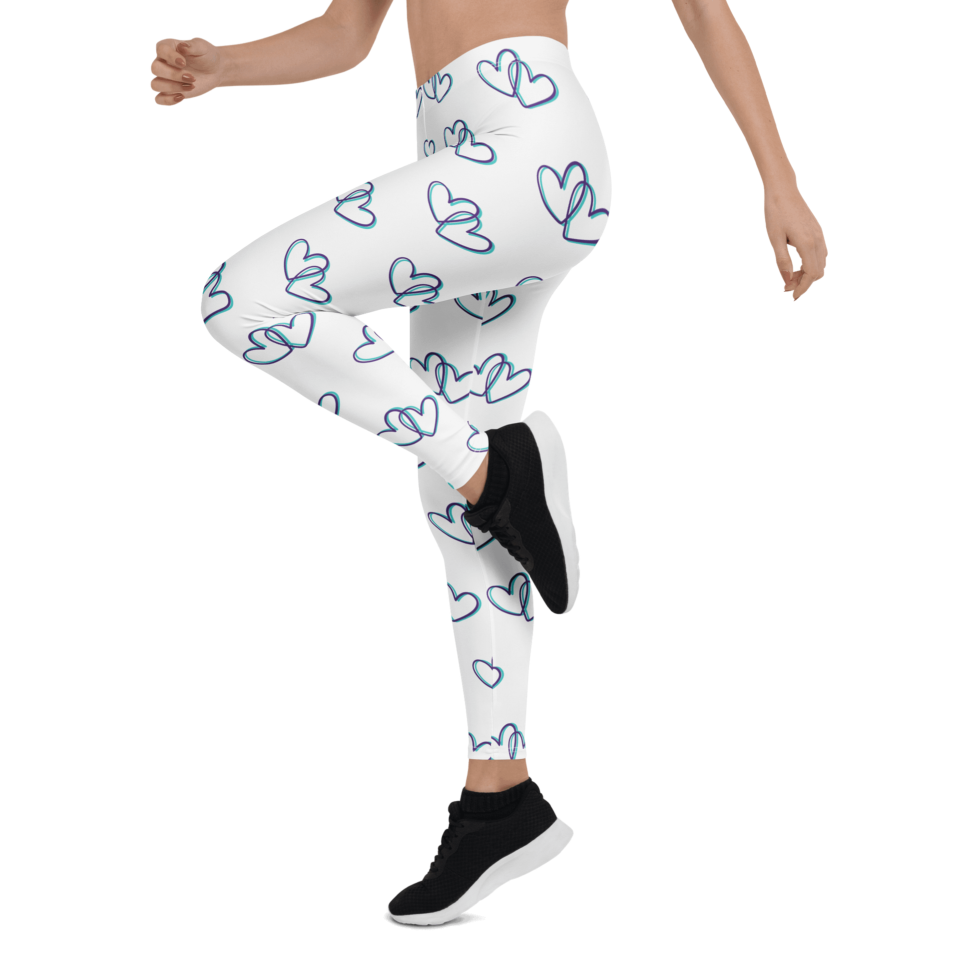 White Heart Leggings product image (5)