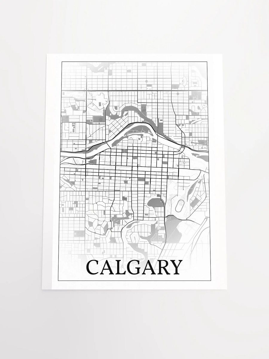 Calgary, Canada, city map print product image (17)