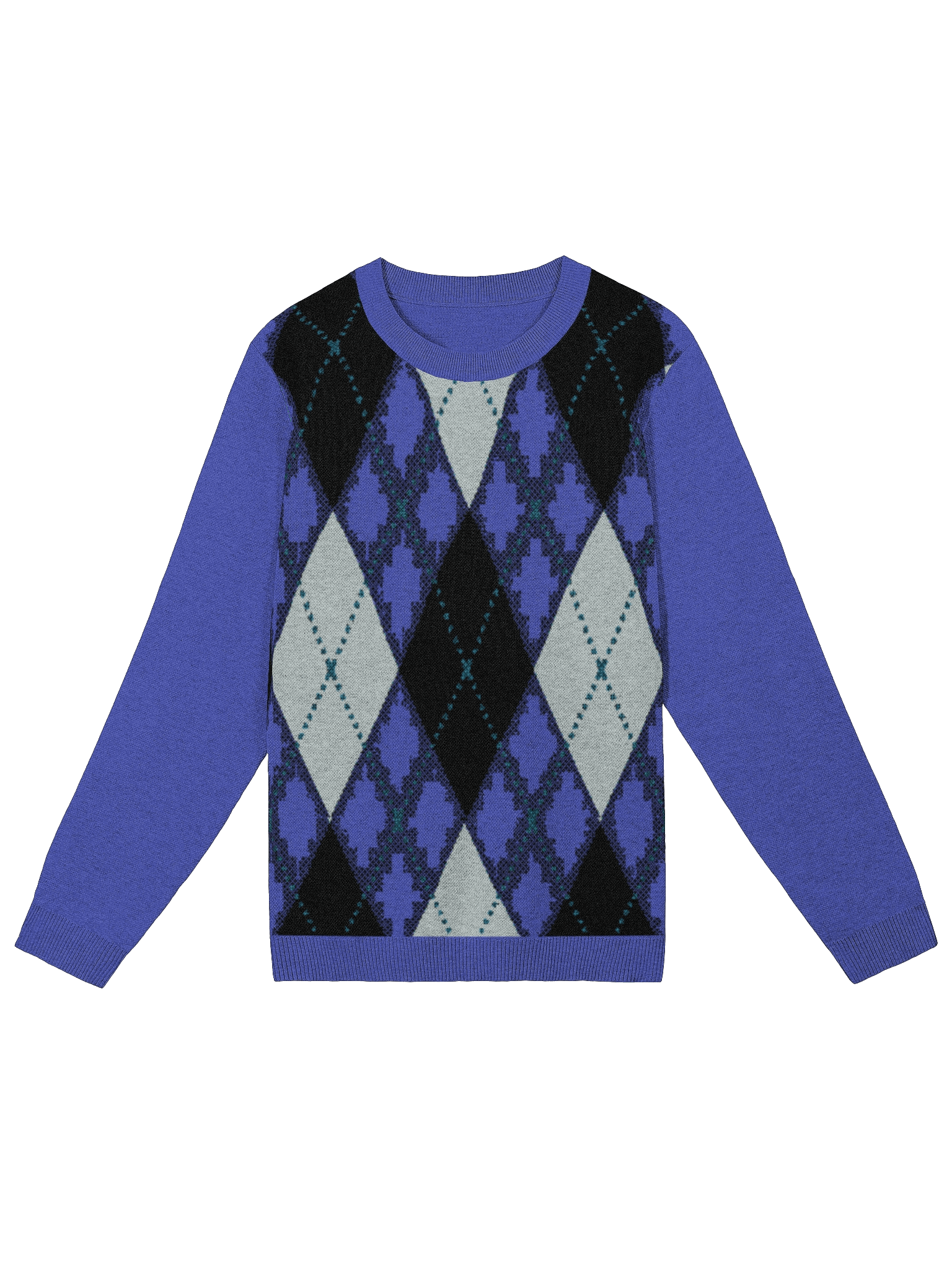 Purple Argyle Sweater product image (1)