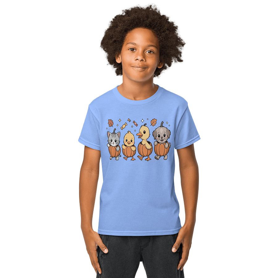 Pumpkin Parade Pals – Cute Halloween Tshirt for Kids product image (42)