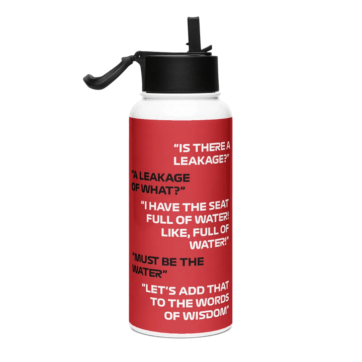 "Words of Wisdom" Water Bottle - Red product image (1)