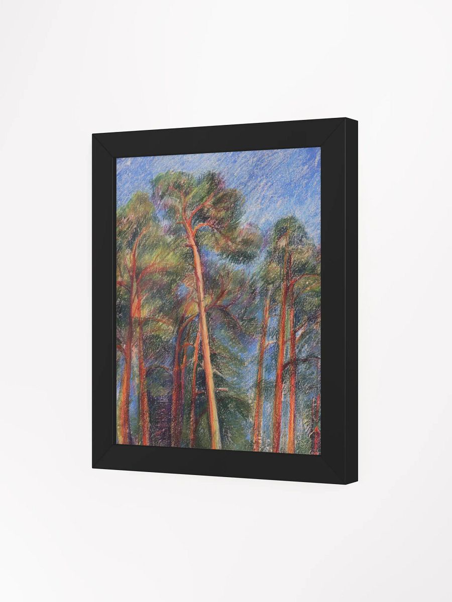 Vibrant Ayous Wood Framed Matte Poster - Evening Pines product image (15)