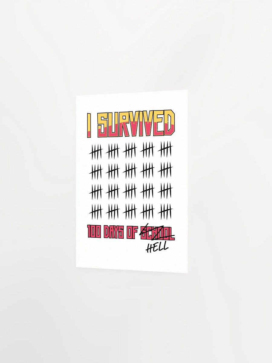 I Survived 100 Days of School Teacher Poster product image (11)