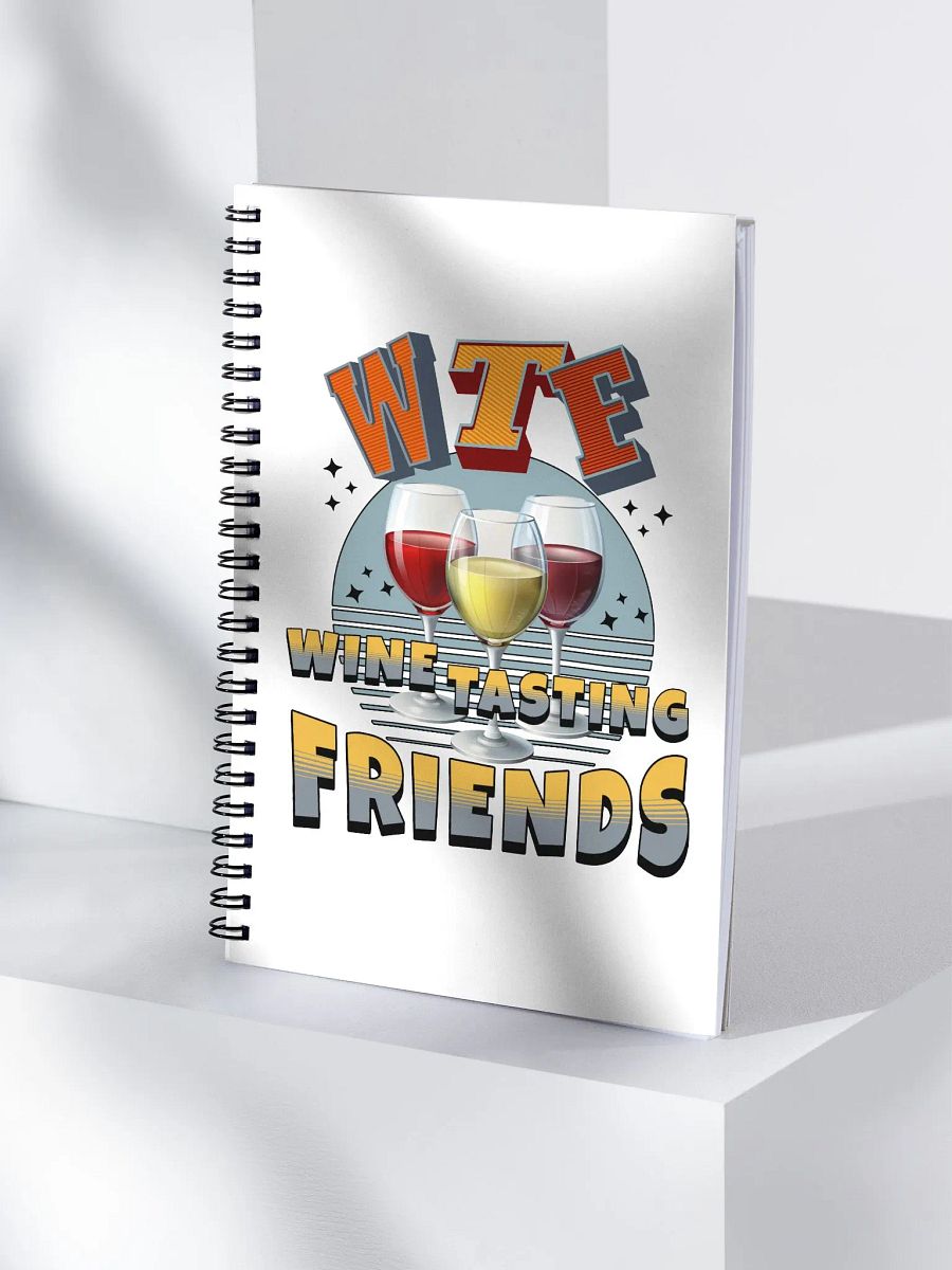 WTF Wine Tasting Friends Spiral Notebook product image (1)