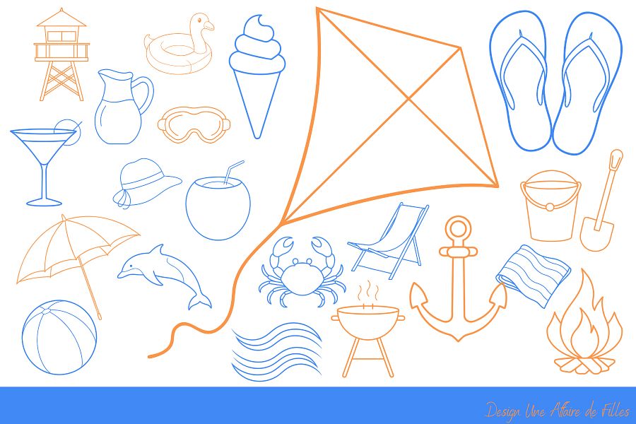 SUMMER VIBES - Simple - 42 Vectors product image (3)