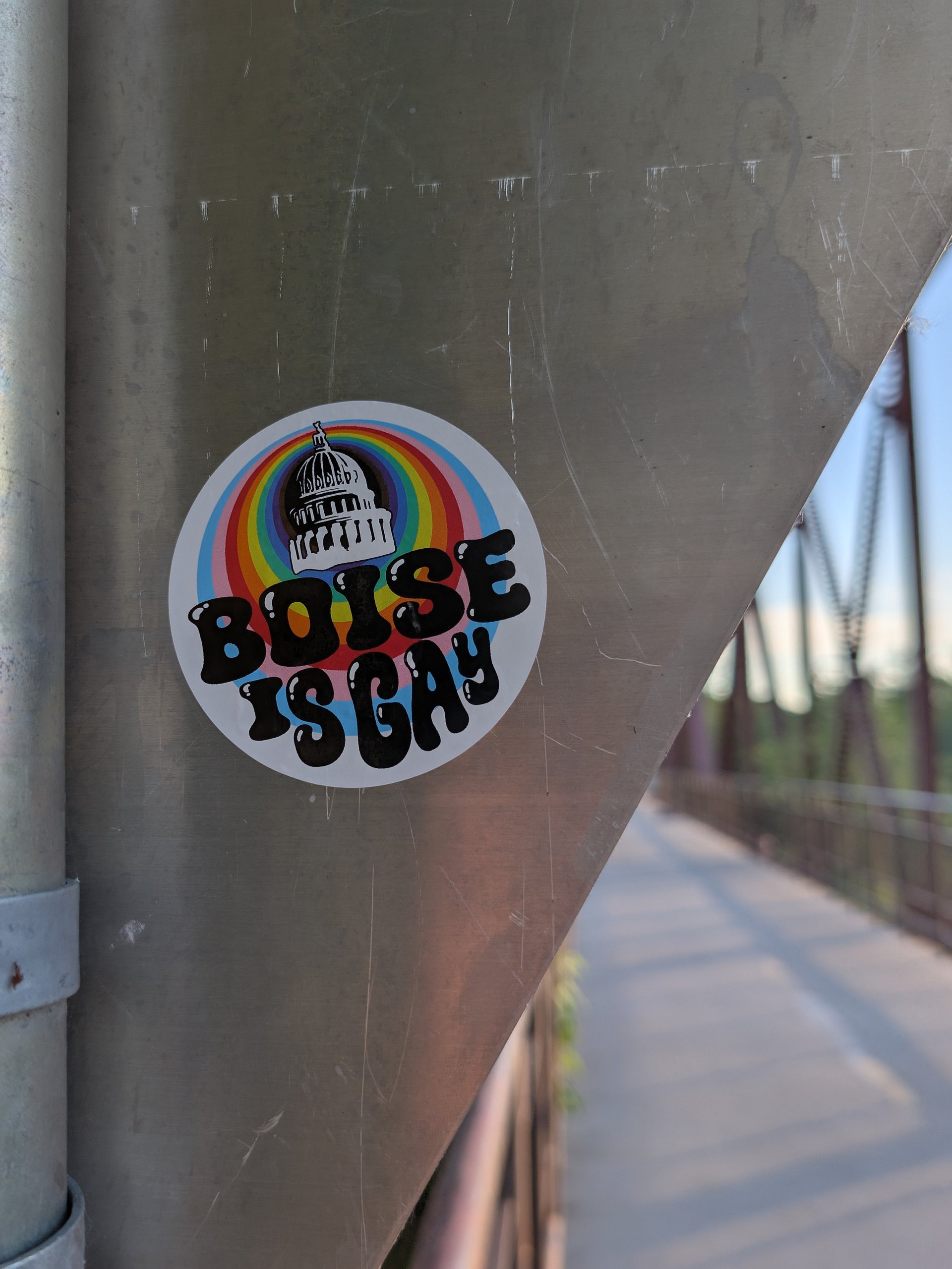 "BOISE IS GAY" city sticker product image (13)