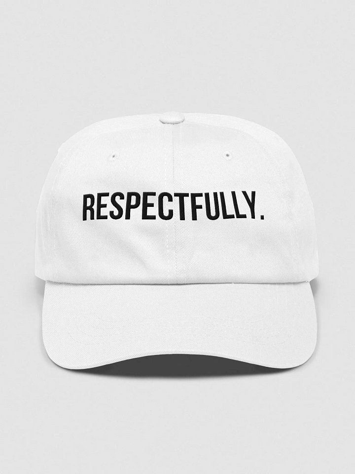 Respectfully Dad Hat Black Font product image (1)