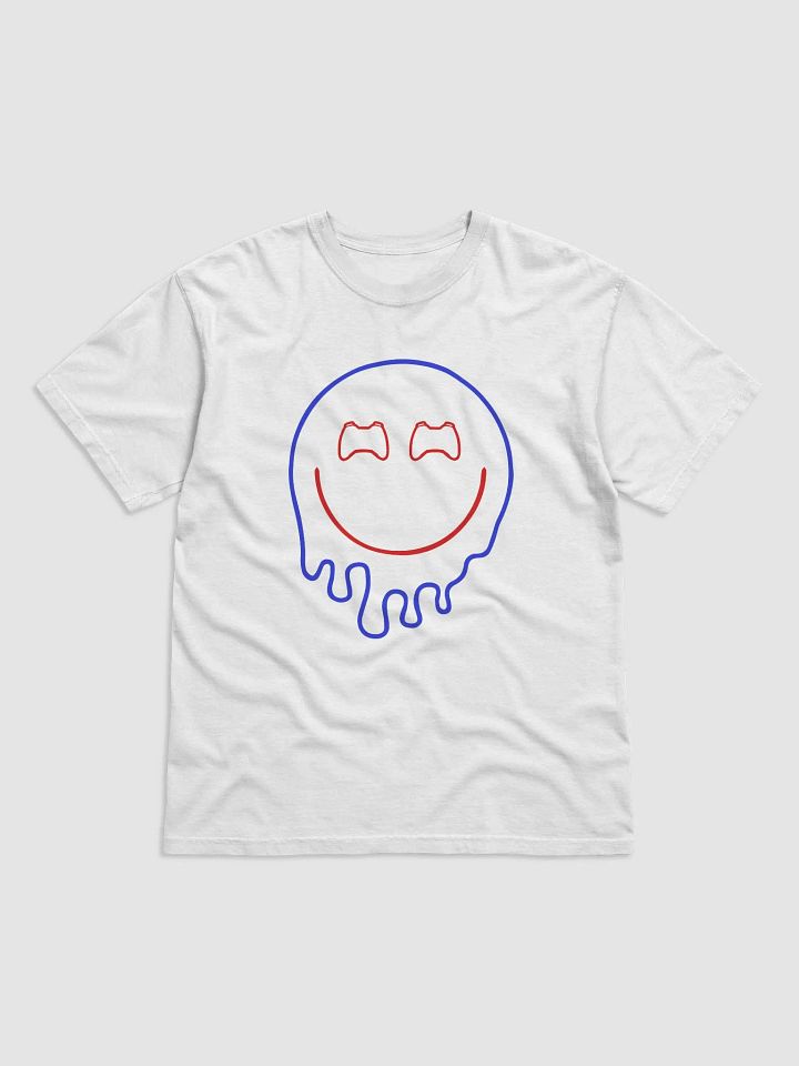 Patriotic Controller Smiley Face T-Shirt (Blue/Red) product image (1)