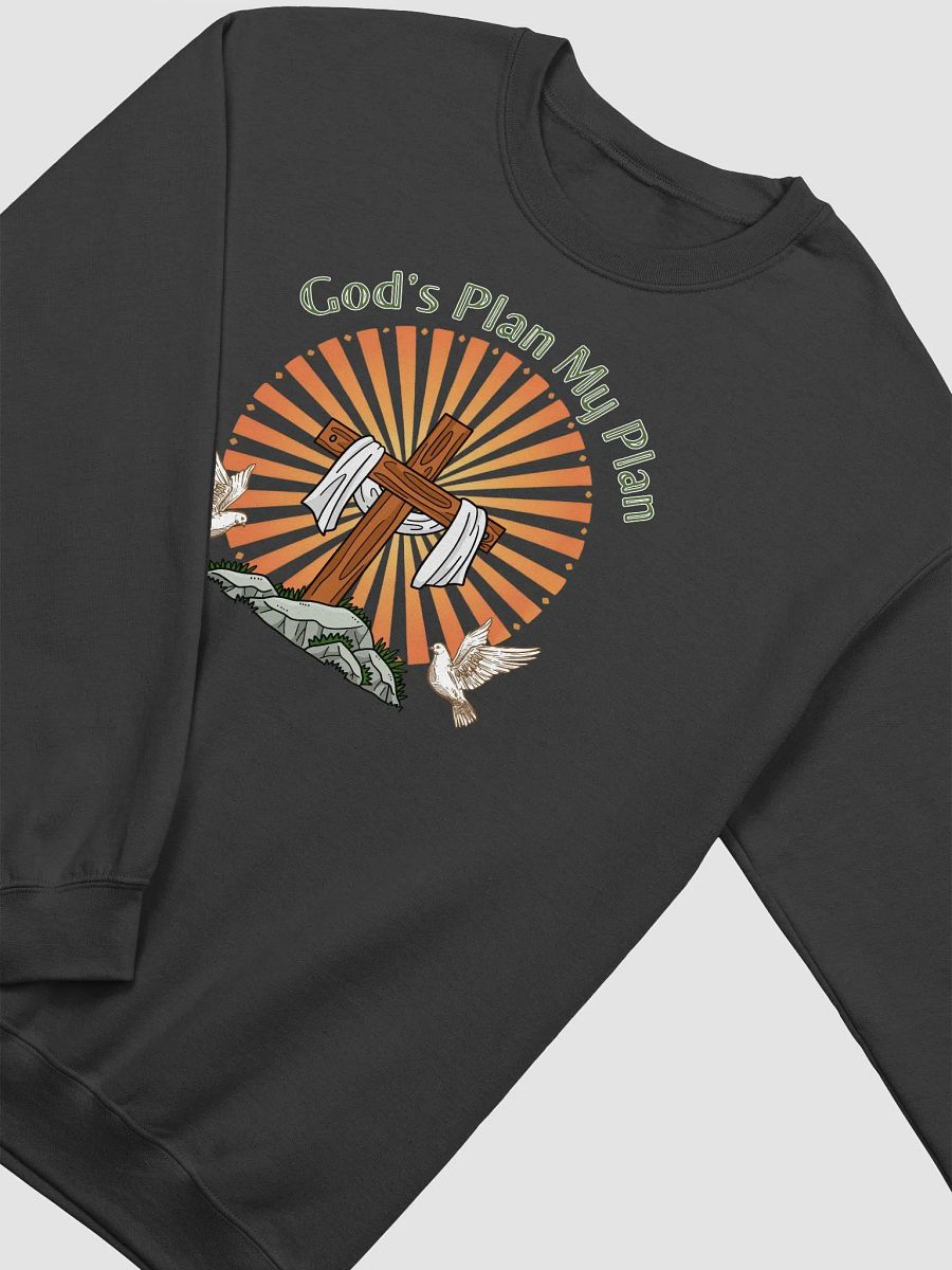 God`s Plan, My Plan Christian Faith, Easter Theme Gildan Sweater. product image (3)